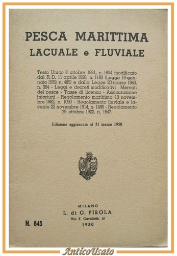 Pesca marittima lacuale - lacuale, e