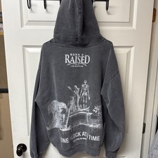 FELPA CON CAPPUCCIO BORN X RIALZATA BXR off NERA goffrata XL usata