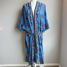 New $229 Zara Embroidered Blue