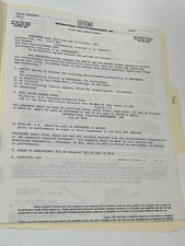 Tad Concert Contract 1993
