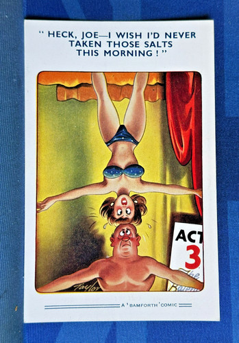 Saucy bamforth comic postcard - comic,