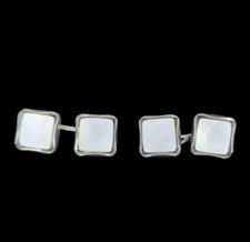 Coppia di gemelli in argento e