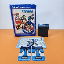 NHL HOCKEY Gioco per INTELLIVISION COMPLETO MATTEL ELECTRONICS OTTIMO