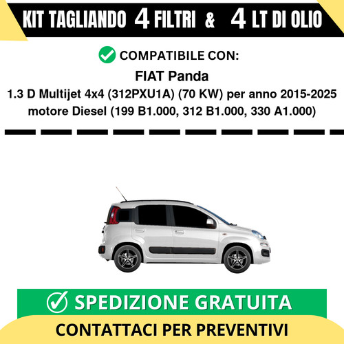 Tagliando per fiat panda d - fiat, 1.3