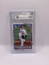 2024 Bowman Yoshinobu Yamamoto Rookie Graded MGCo. Gemma Mint 10!