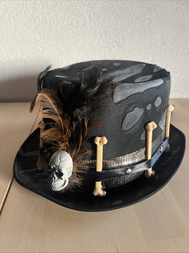 Cappello cilindro teschio - cilindro, ossa