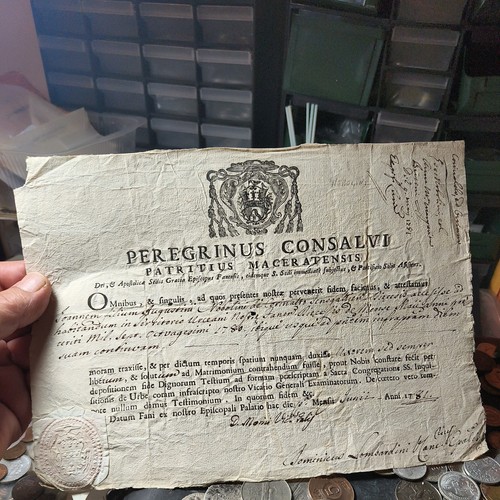 Antico raro documento - antico,