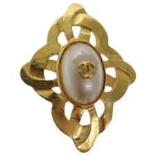 CHANEL Spilla Metallo Tono Oro