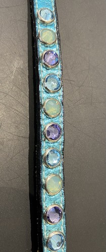 Leather dog collar swarovski - dog,