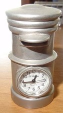 Miniatura orologio clock Le Temps Quartz cassetta lettere posta poste