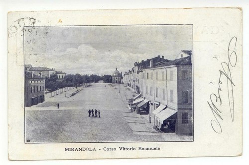 Cartolina mirandola corso - mirandola,