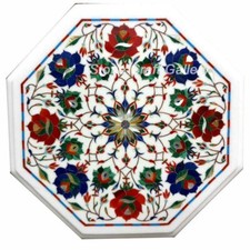 Tavolino In Marmo 12" Con