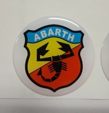 ADESIVO RESINATO ABARTH 45 mm PER COPRIMOZZO Fiat ABARTH A112 500 595 695