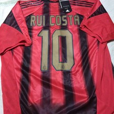 Maglia Adidas Vintage Rui Costa AC Milan 04/05 Home Taglia XL Originale con Etichetta