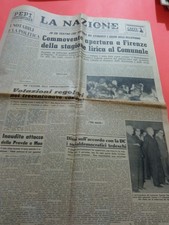 LA NAZIONE 1966 ALLUVIONE FIRENZE INTER LIVORNO PISA CALCIO VIAREGGIO LUCCHESE