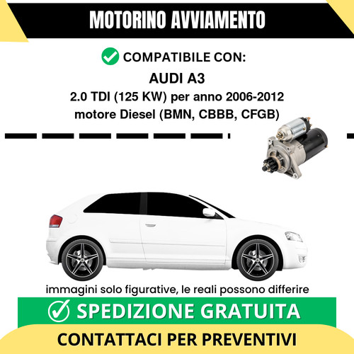 Motorino avviamento audi - audi, a3