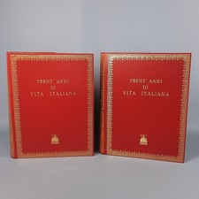 Coppia Volumi Trent'Anni di Vita Italiana 1915-1945 Nastasi Editore Vintage 1967