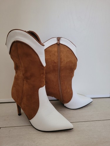 Stivali donna bicolore