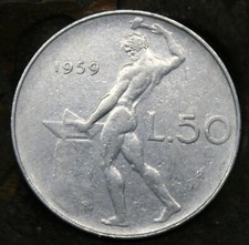 1959R Italy 50 Lire