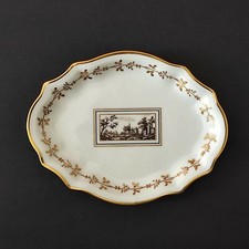 Vassoietto (piattino) in porcellana - Richard Ginori - decoro Fiesole (cod. 102)