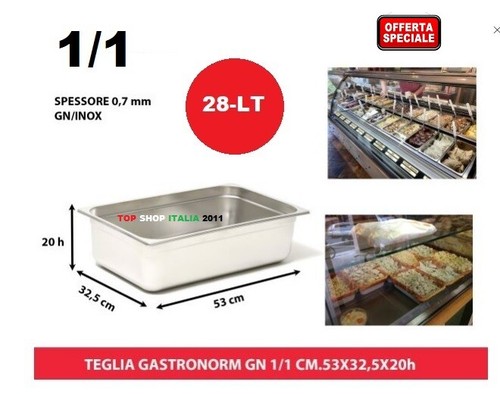 Bacinella gastronorm inox - bacinella, gn