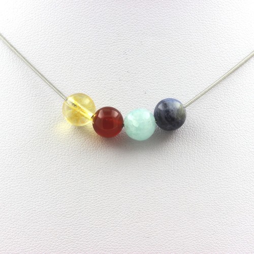 Collana perle sodalite - perle,