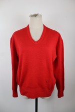 CARHARTT  MAGLIONE VINTAGE DONNA TG. 52 COTONE LANA SWEATER CASUAL ROSSO