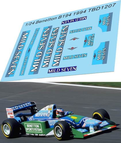 Decals per benetton b194 - 1/24,