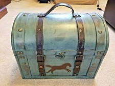 Wooden Round Top Chest