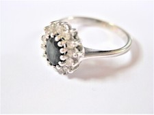 Anello Oro Bianco 585 Con