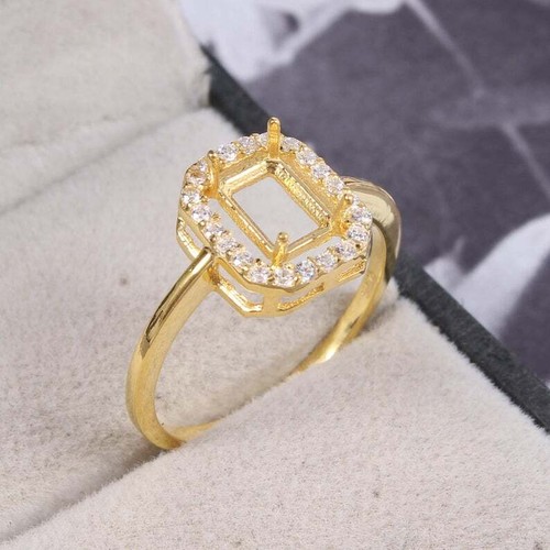925 argento semi montatura - semi, 6x8
