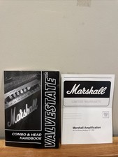MARSHALL Valvestate Combo & Head manuale e scheda di garanzia serie 8000