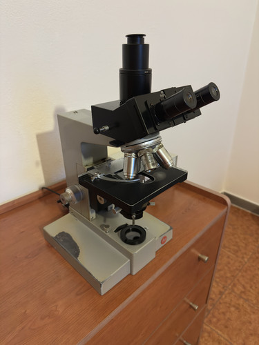 Microscopio trinoculare leitz - microscopio,