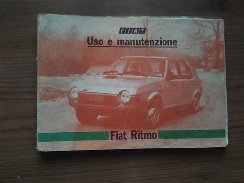 Fiat ritmo libretto uso - fiat ,