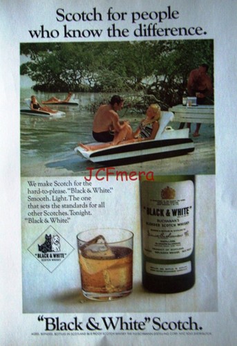 Black white scotch whisky - white,