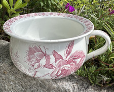 Antico vaso da notte-pitale in ceramica- Glantine