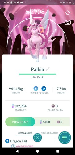Shiny origin forma - origin, palkia
