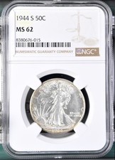 1944-S MEZZO DOLLARO LIBERTY A