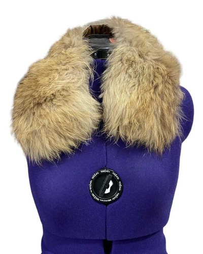 Collo pelo pelliccia beige - collo,