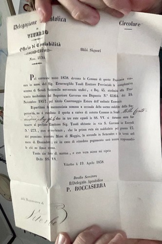 Piego lettera viterbo - lettera,