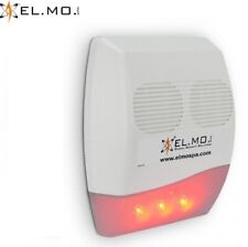 SIRENA DA ESTERNO SA101A EL.MO. AVVISATORE OTTICO LED ACUSTICO 112dB UNIVERSALE