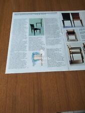1987 WILLIAM SAWAYA DESIGN SEDIE CHAIRS ANALISI PRODOTTO VINTAGE