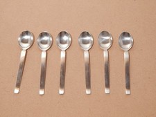 VINTAGE  6 CUCCHIAINI ARGENTATI CM 12,5 ARGENTERIA CALDERONI SILVER PLATED