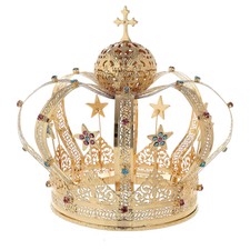 Corona Madonna ottone dorato -