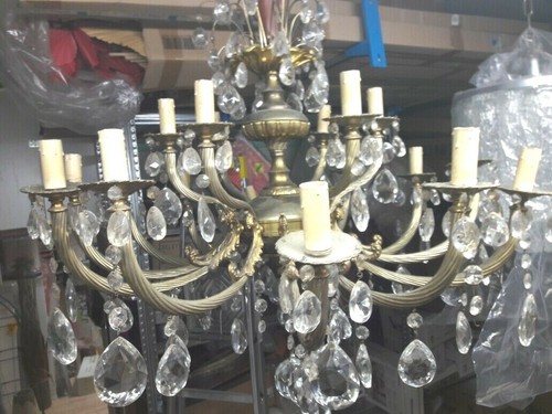 Lampadario vintage con gocce - vintage,