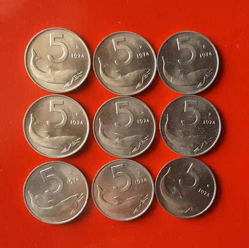 Lotto monete 5 lire - 5,