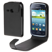 COVER CUSTODIA FLIP CASE PER SAMSUNG SGH i8000 omnia 2 ECO PELLE FODERO NERO