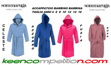 SOMMARUGA accappatoio bambino bambina in microfibra cappuccio viaggio piscina