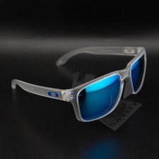 NUOVI occhiali da sole Oakley Holbrook M polarizzati P neri cristallo/blu/HB
