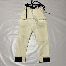 Pantaloni da guadino vintage Patagonia Waders uomo vita L pesca a mosca bianco navy